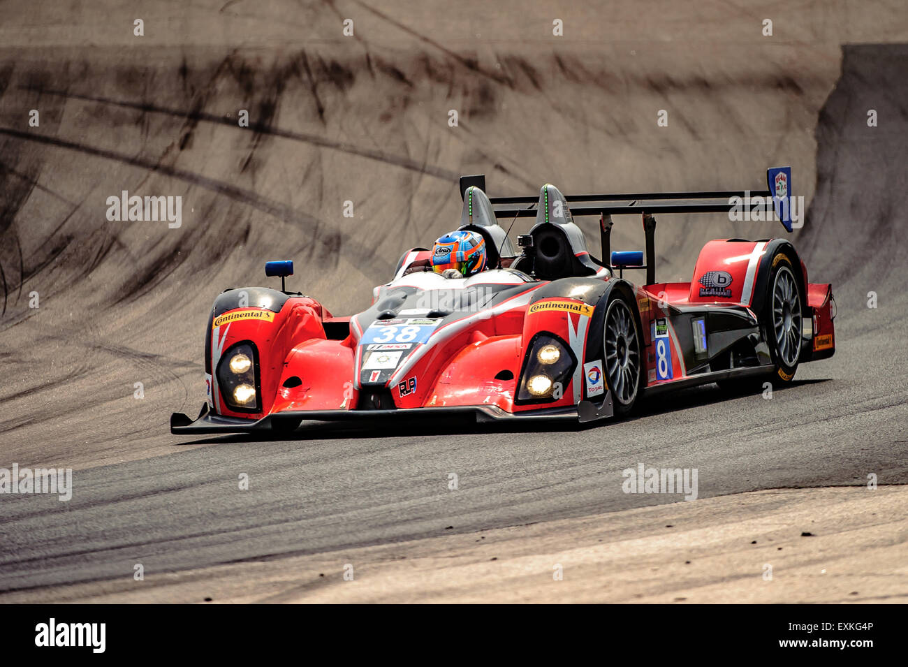 Bowmanville, CAN., 12. Juli 2015 - beim Mobil 1 SportsCar Grand Prix im Canadian Tire Motorsport Park - Mosport in Bowmanville, Kanada am 12. Juli 2015. Stockfoto