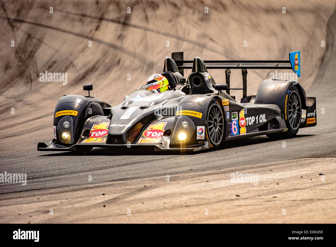 Bowmanville, CAN., 12. Juli 2015 - beim Mobil 1 SportsCar Grand Prix im Canadian Tire Motorsport Park - Mosport in Bowmanville, Kanada am 12. Juli 2015. Stockfoto