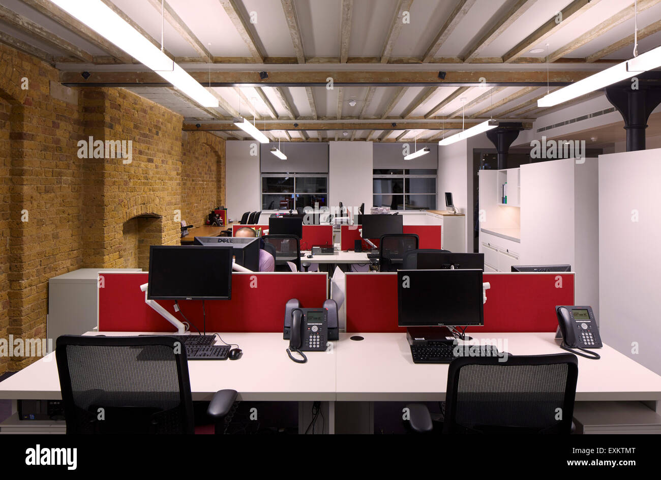 Verwaltungsbüro. Königliche Hochschule der Augenärzte, London, Vereinigtes Königreich. Architekt: Bennetts Associates Architects, 201 Stockfoto