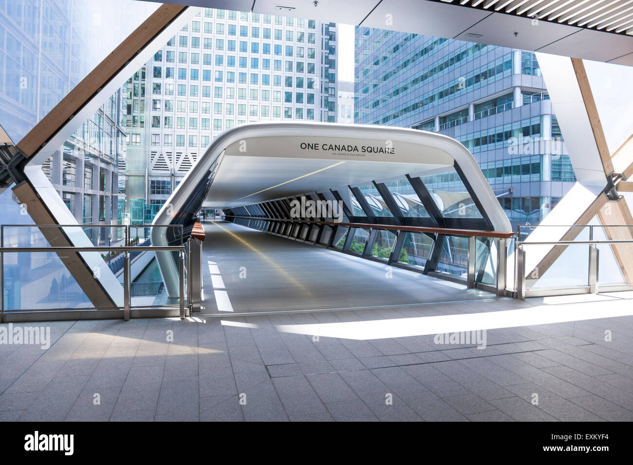 Neue Canary Wharf Crossrail Station mit Einkaufszentrum, Juli 2015, London, England Stockfoto
