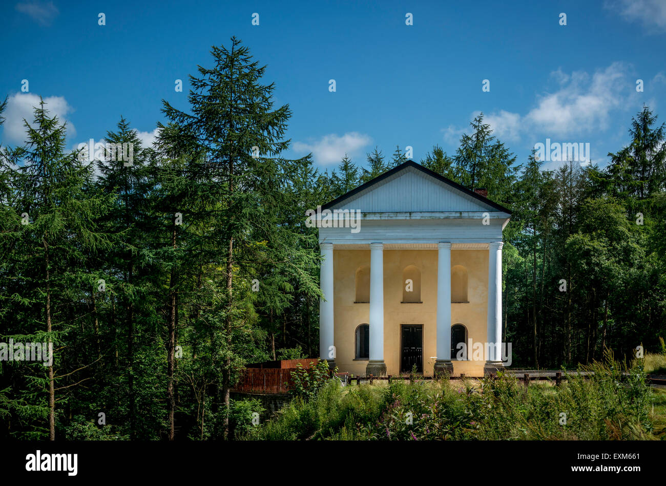 Holwell Tempel in Castle Hill Estate, Filleigh, Devon Stockfoto