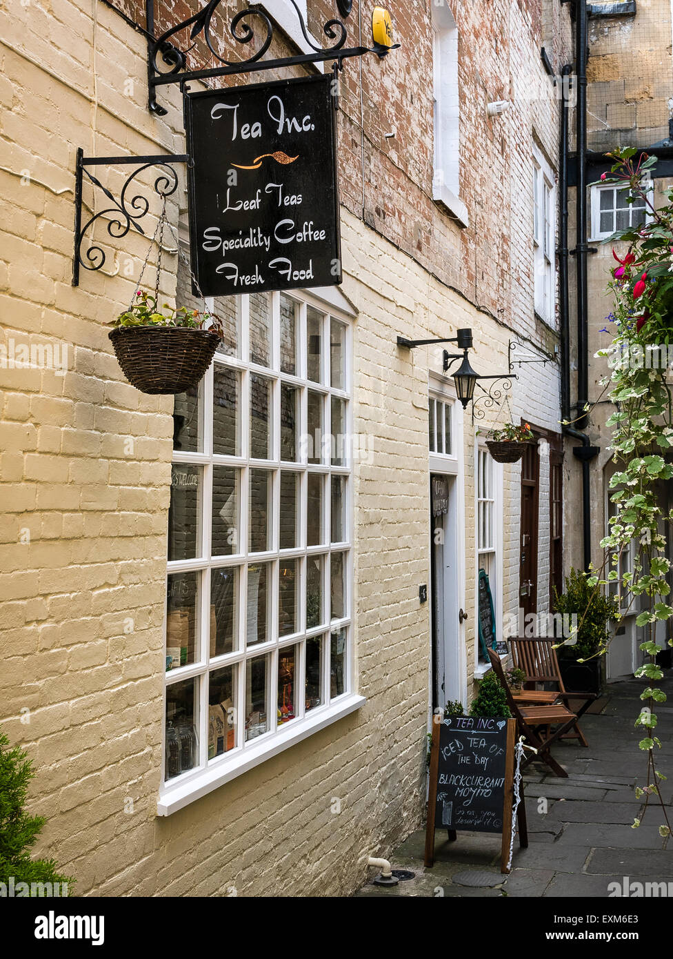 Tee Inc. eine Tee-Fachgeschäft in der Ginnel in Devizes, UK Stockfoto