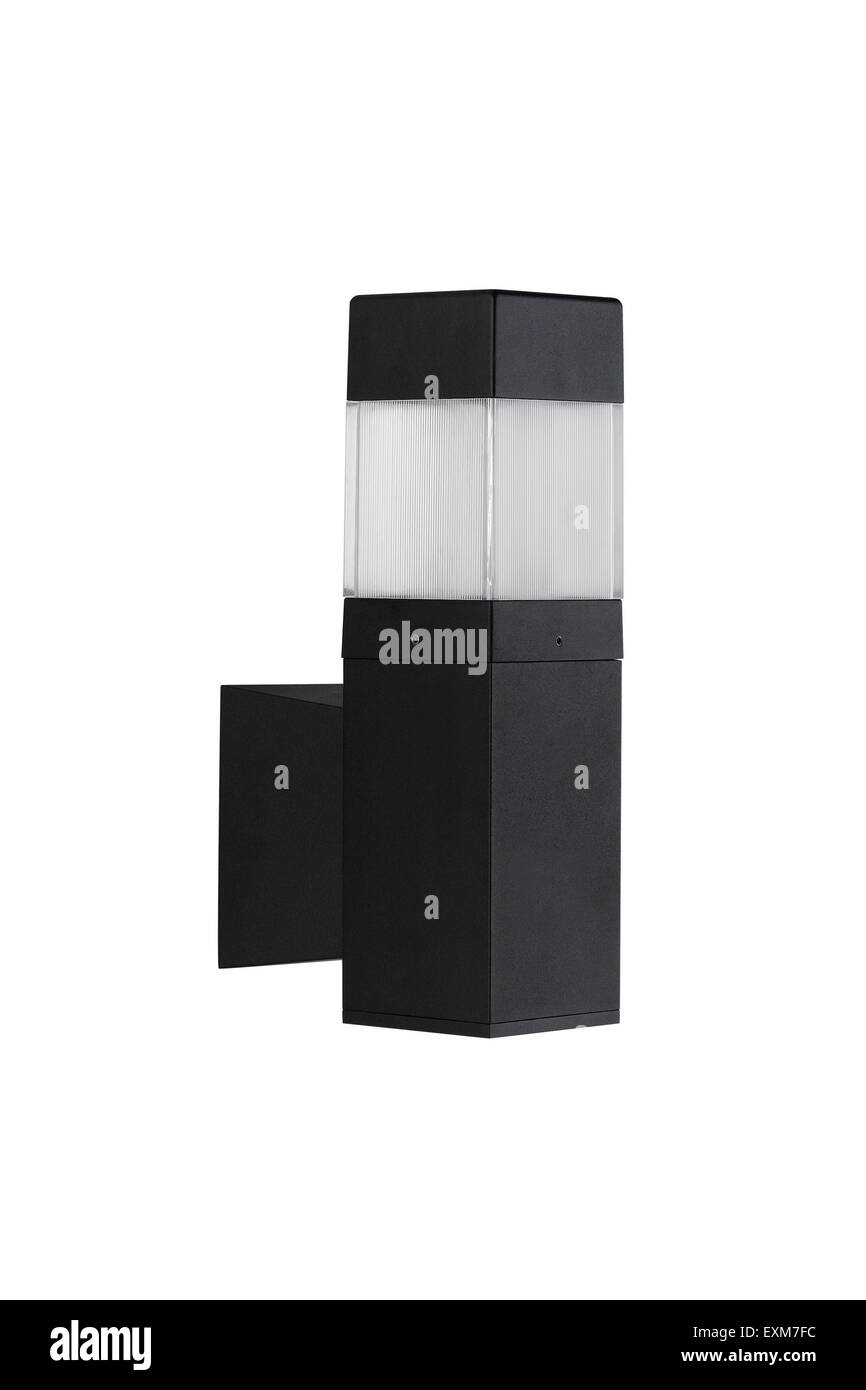 Moderne Wandleuchte für schmücken, Außenbereich, Garten oder Gehweg Stockfoto