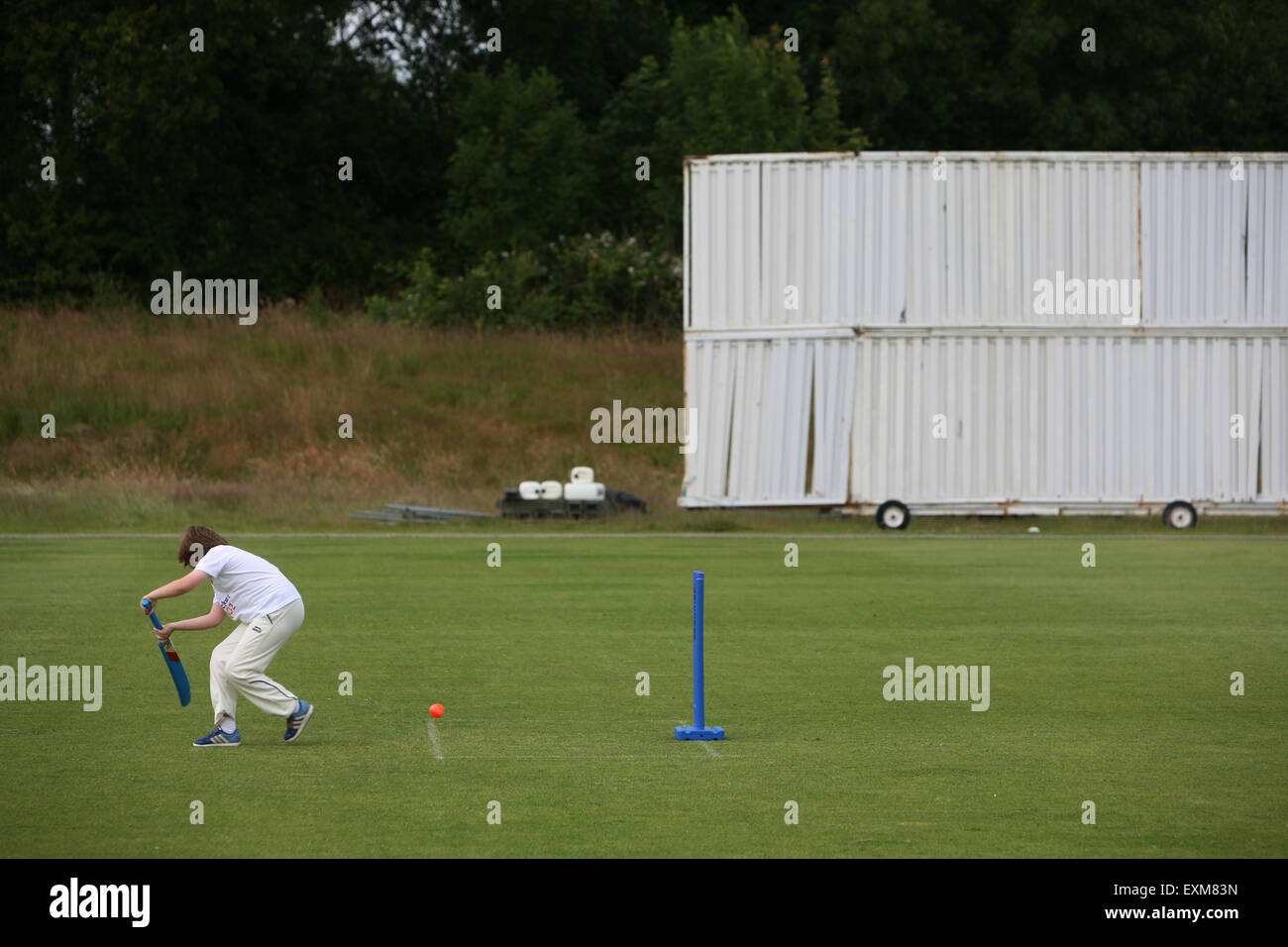 Sheffield Cricket Club Micheal Vaughan Cricket Akademie Stockfoto