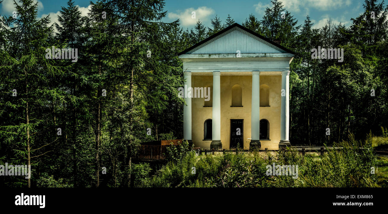 Holwell Tempel in Castle Hill Estate, Filleigh, Devon Stockfoto