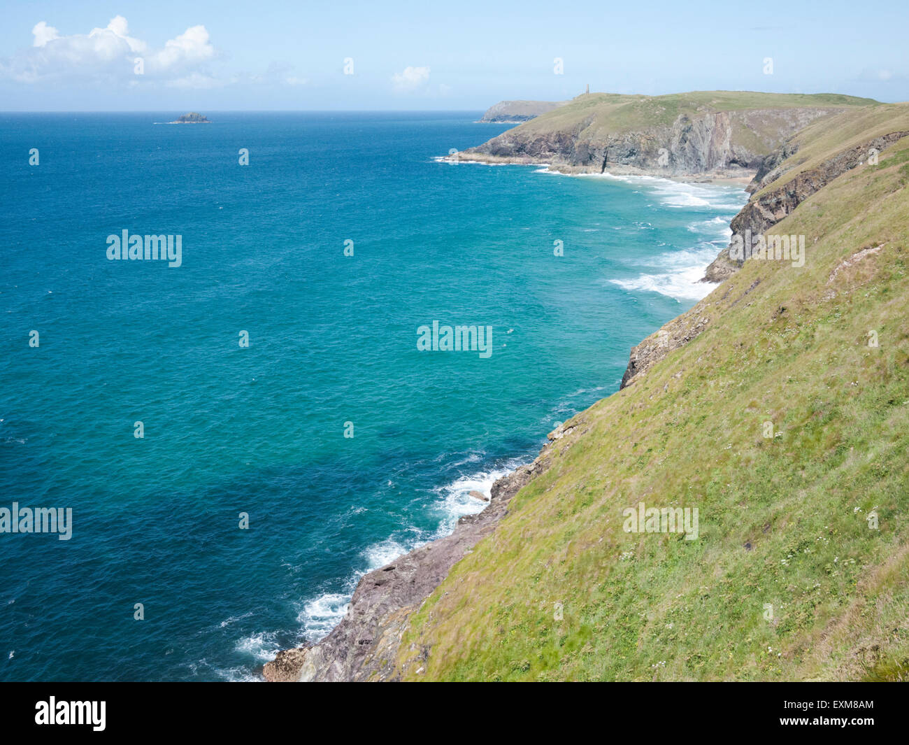 Stepper Point eine Landzunge an der Nordküste von Cornwall nördlich von Padstow UK Stockfoto