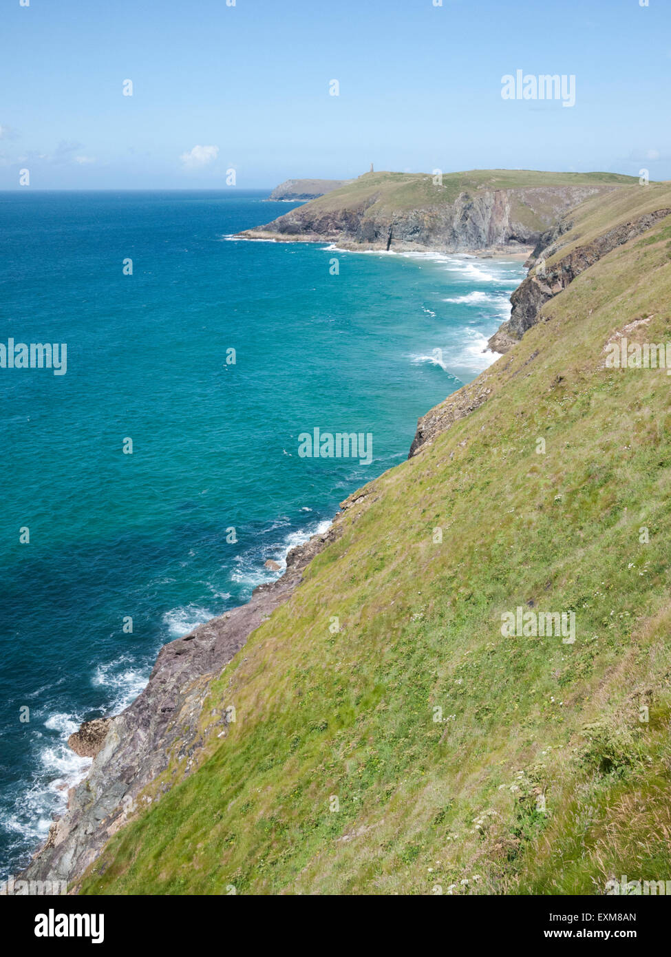 Stepper Point eine Landzunge an der Nordküste von Cornwall nördlich von Padstow UK Stockfoto