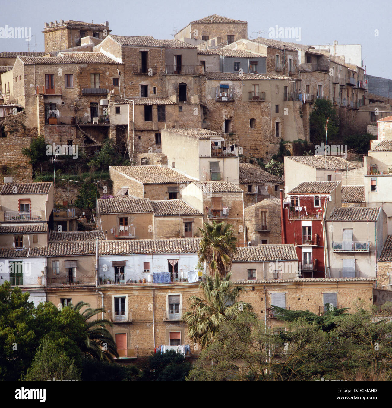 Piazza Armerina Auf Sizilien, Italien 1970er Jahre. Piazza Armerina in Sizilien, Italien der 1970er Jahre. Stockfoto