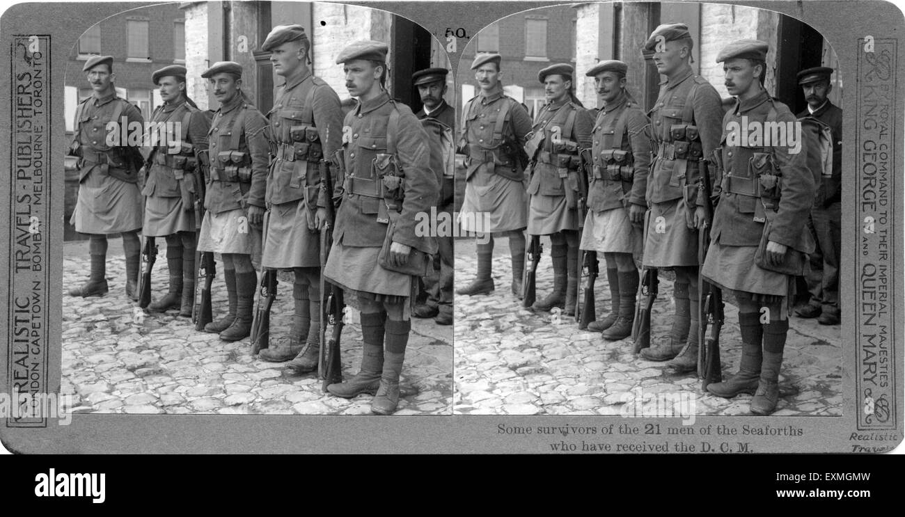 Altes Bild Erster Weltkrieg Soldat Stockfoto