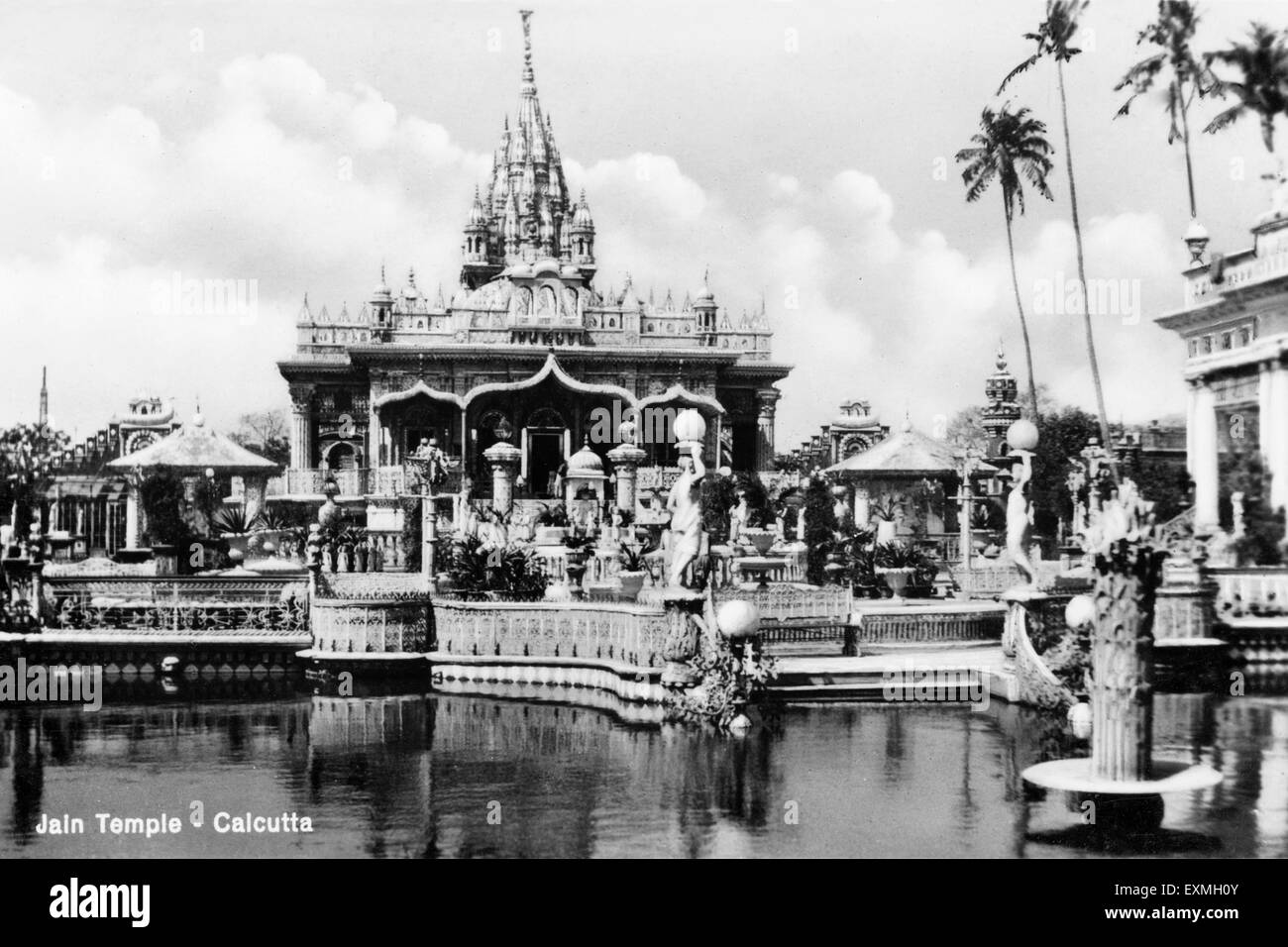 Altes Bild Jahrgang 1900s jain Tempel; Kalkutta; West Bengalen; Indien Stockfoto