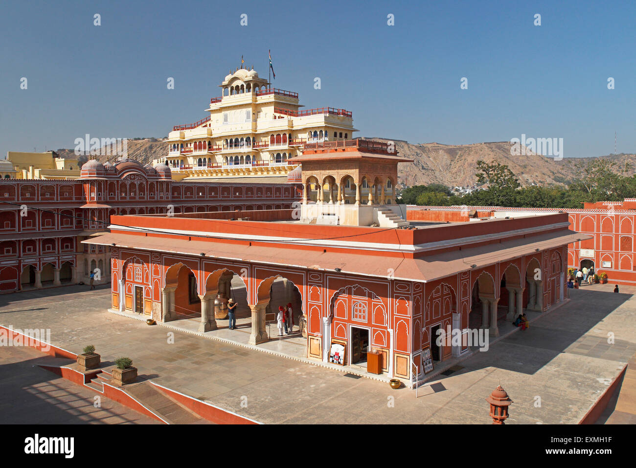 City Palace Complex; Jaipur; Rajasthan; Indien; Asien Stockfoto