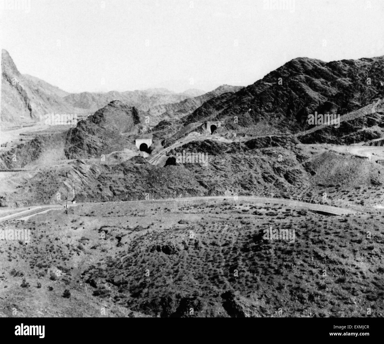 Landschaft, North West Frontier Province, Britisches Indien, Pakistan, Khyber, Pakhtunkhwa, Afghanistan, Islamische Republik Afghanistan, Oktober 1938, Indien, Asien, alter Jahrgang 1900s Bild Stockfoto