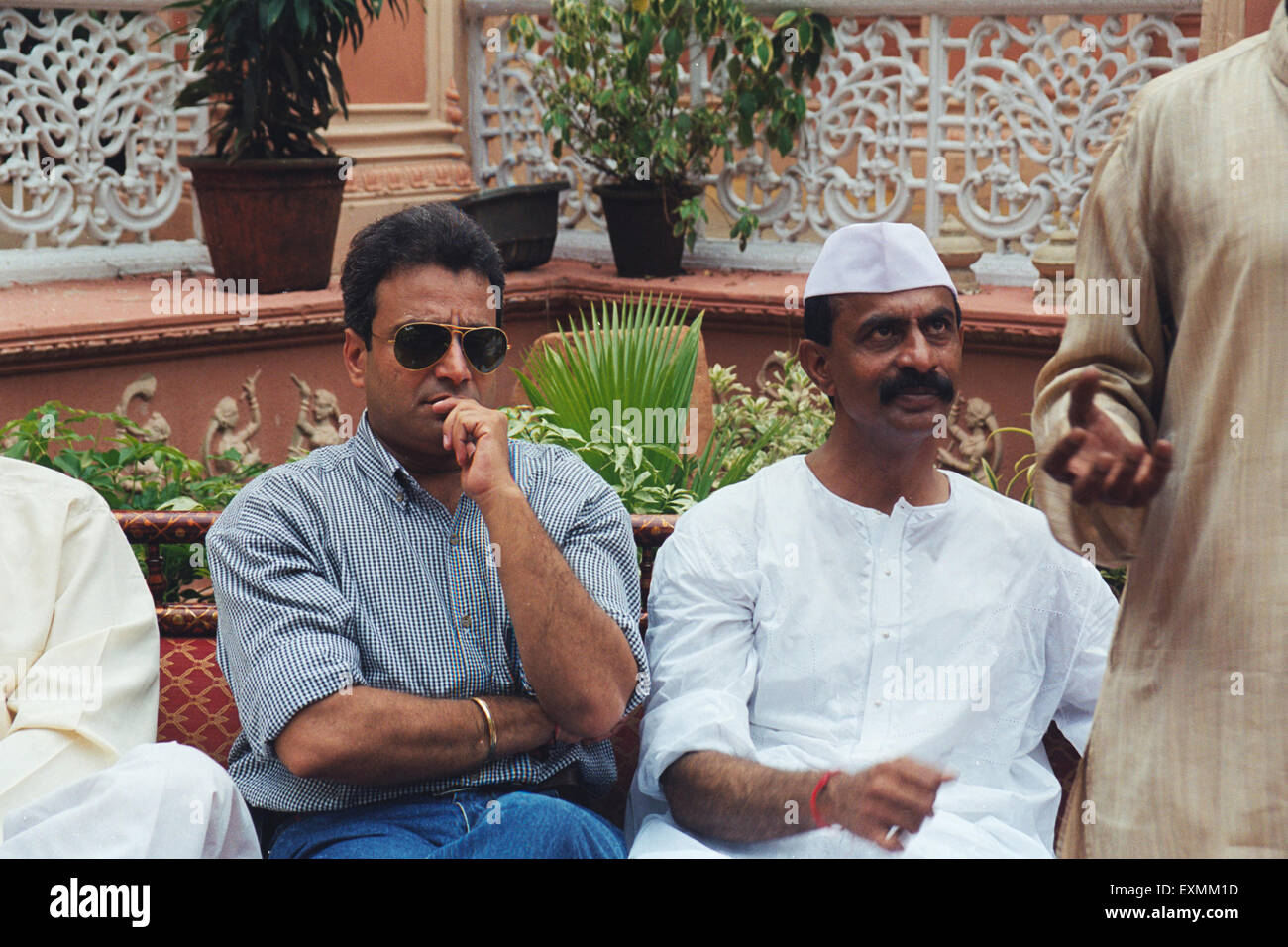 Arun Gawli Daddy berüchtigten Gangster wandte sich Politiker Akhil Bhartiya Sena Stockfoto