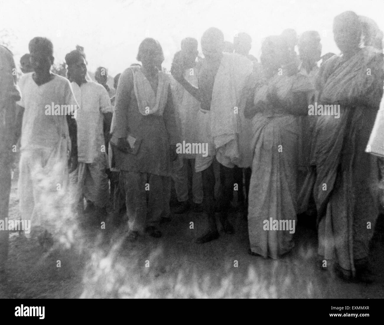 Mahatma Gandhi Bekanntschaften 1945 Stockfoto