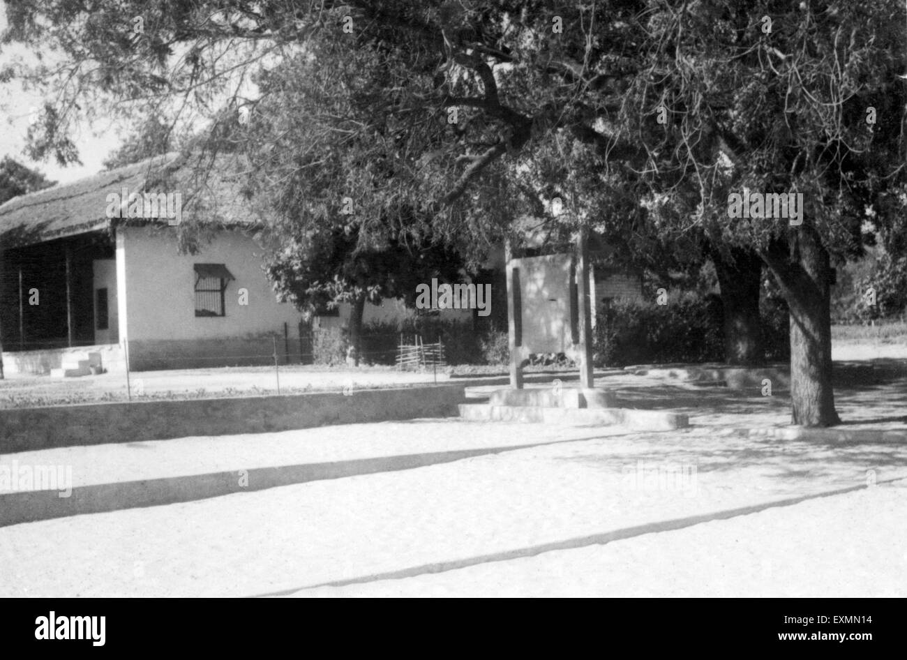 Hriday Kunj Mahatma Gandhi Haus Satyagraha Ashram Ahmedabad Gujarat Indien 1960 Stockfoto