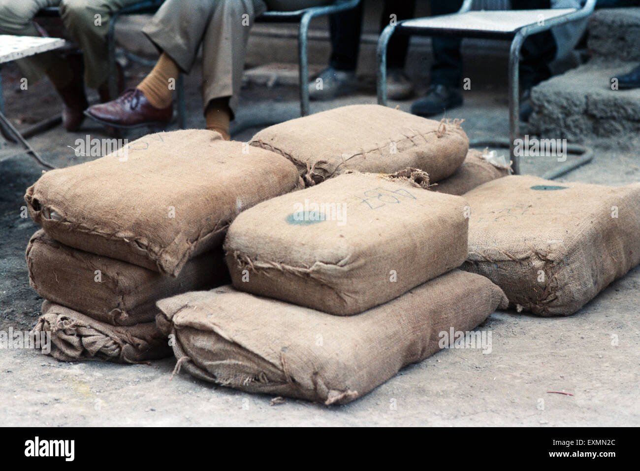 RDX ist ein wichtiger für Research Department explosive eine explosive Nitroamine weit verbreitet in militärische und industrielle Anwendungen, die von Terroristen für Bombe Explosion Mumbai Indien beschlagnahmt Stockfoto