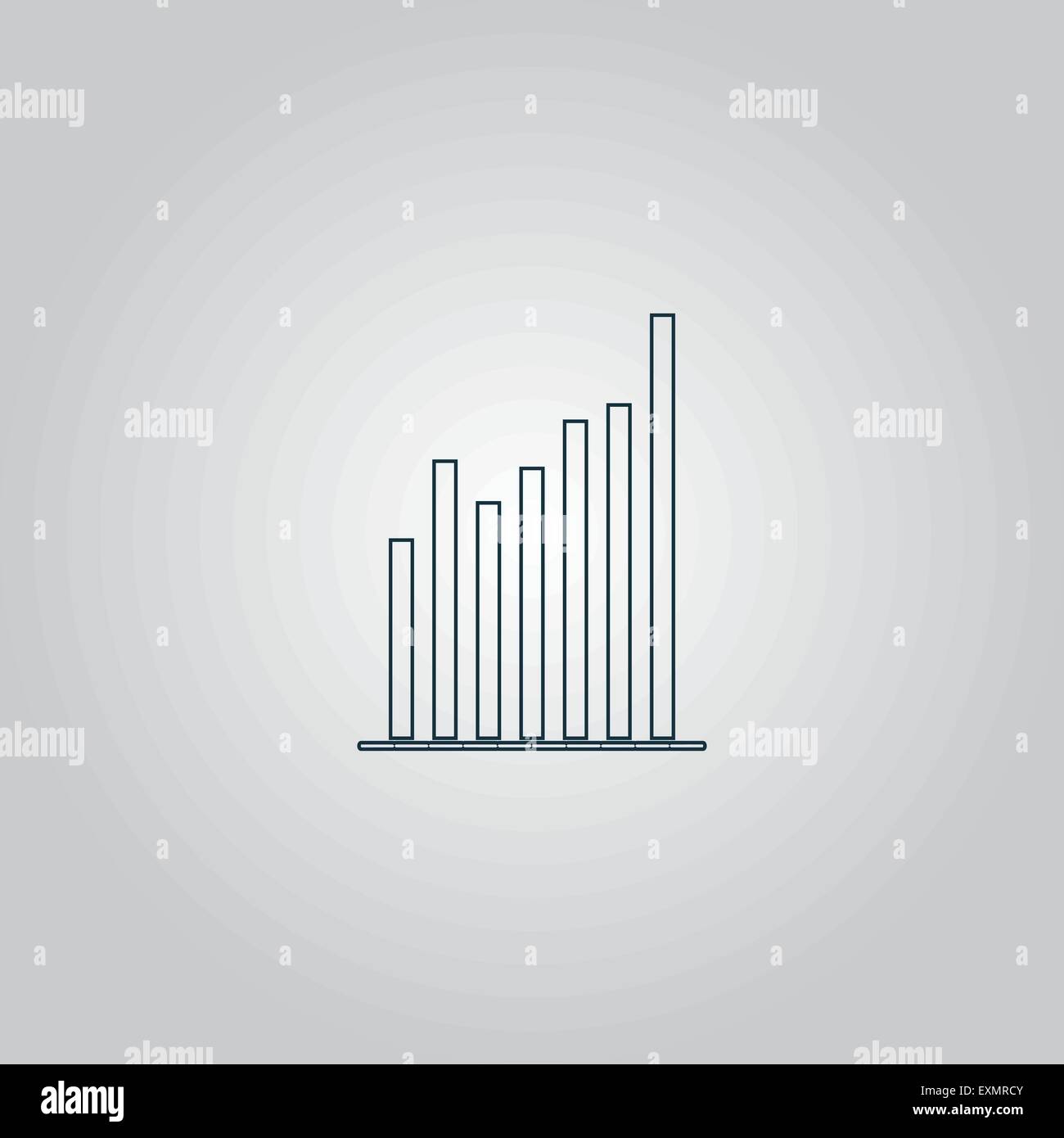 Graph Chart Zeichen Symbol. Diagramm-Symbol. Statistiken. Stock Vektor