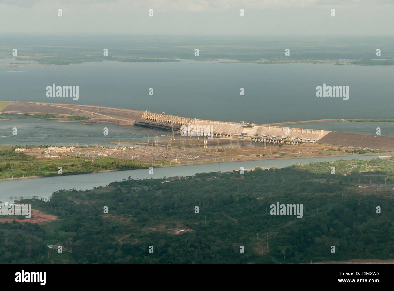 Tucurui, Para Zustand. Tucurui-Stausee und Wasserkraftwerk. Stockfoto