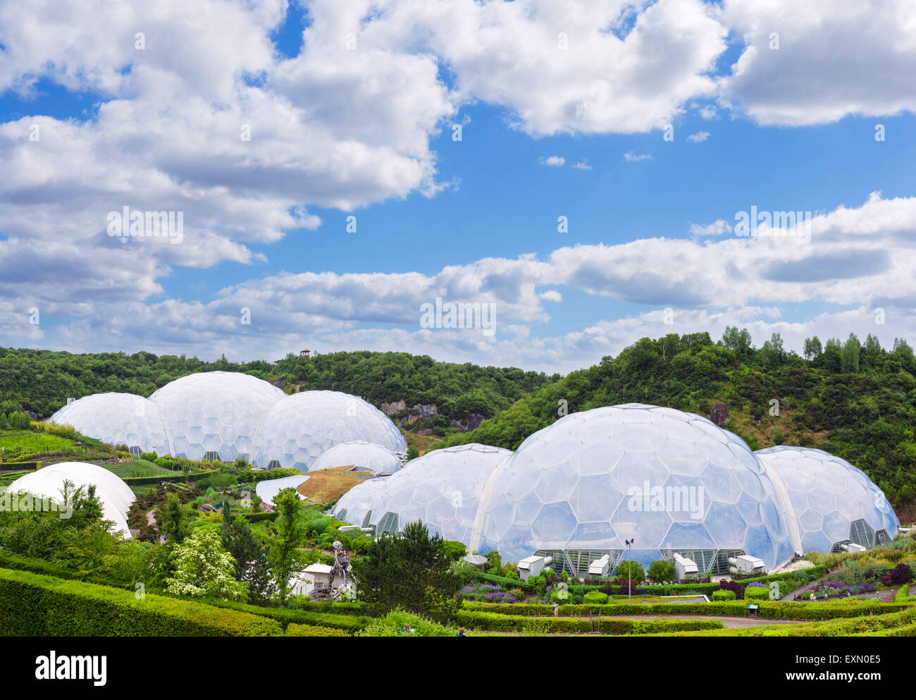 Das Eden Project, Bodelva, in der Nähe von St Austell, Cornwall, England, UK Stockfoto