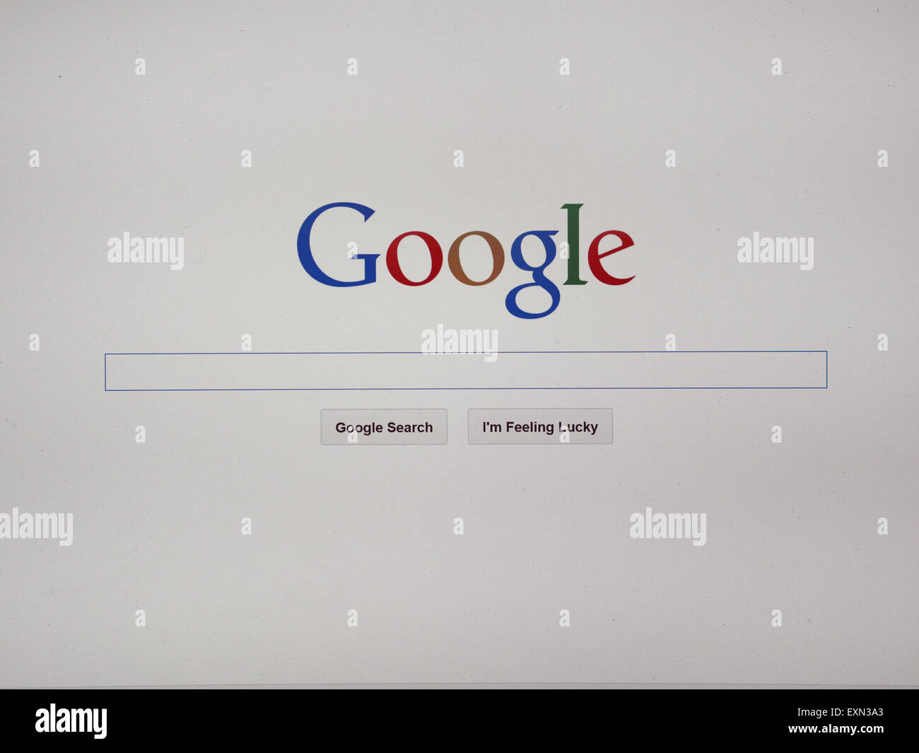 Google Internet Suchmaschine Home Seite Stockfoto