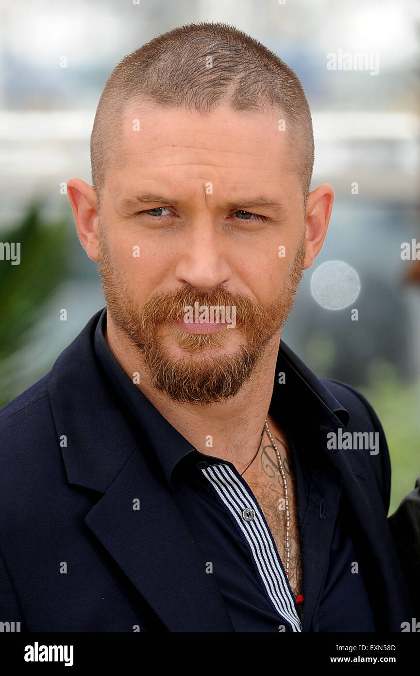 68. Cannes Film Festival 2015 - "Mad Max: Fury Road"-Fototermin mit: Tom Hardy wo: Cannes, Frankreich bei: 14. Mai 2015 Stockfoto