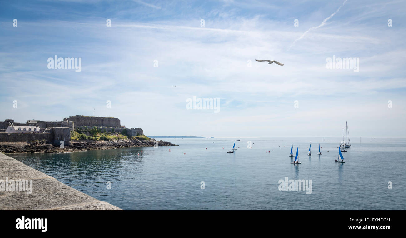 Yachten, Saint Peter Port, Guernsey Stockfoto