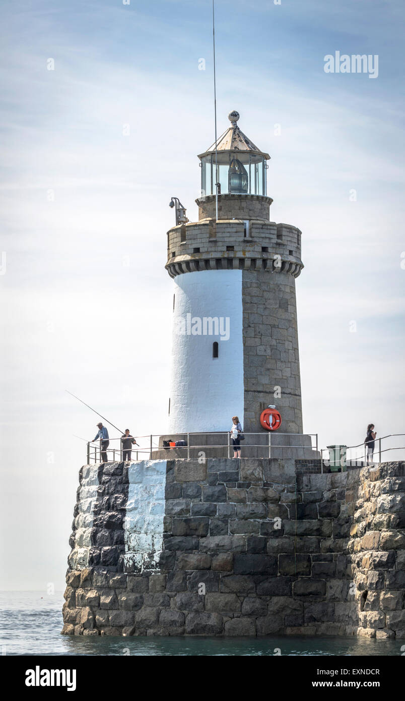 Leuchtturm, Saint Peter Port, Guernsey Stockfoto