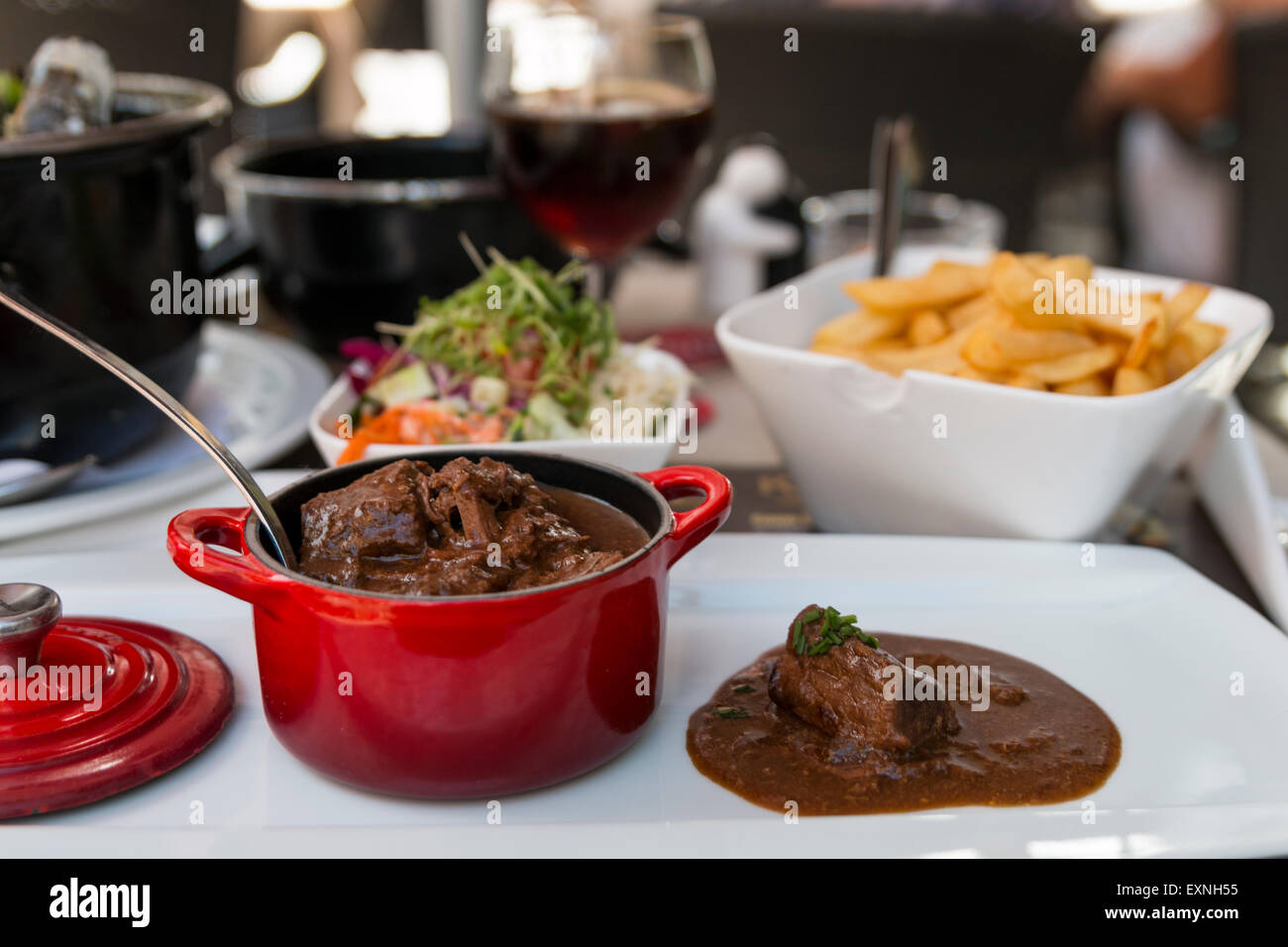 Belgische Küche Stockfoto