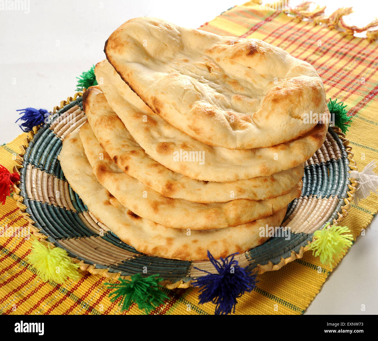 Tandoori Naan Stockfoto