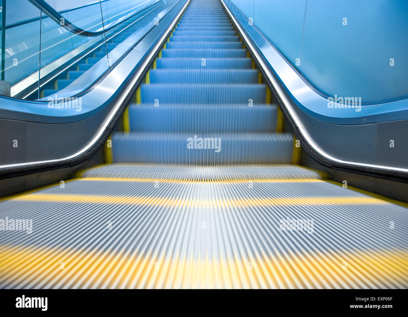 Leere Rolltreppe Stockfoto