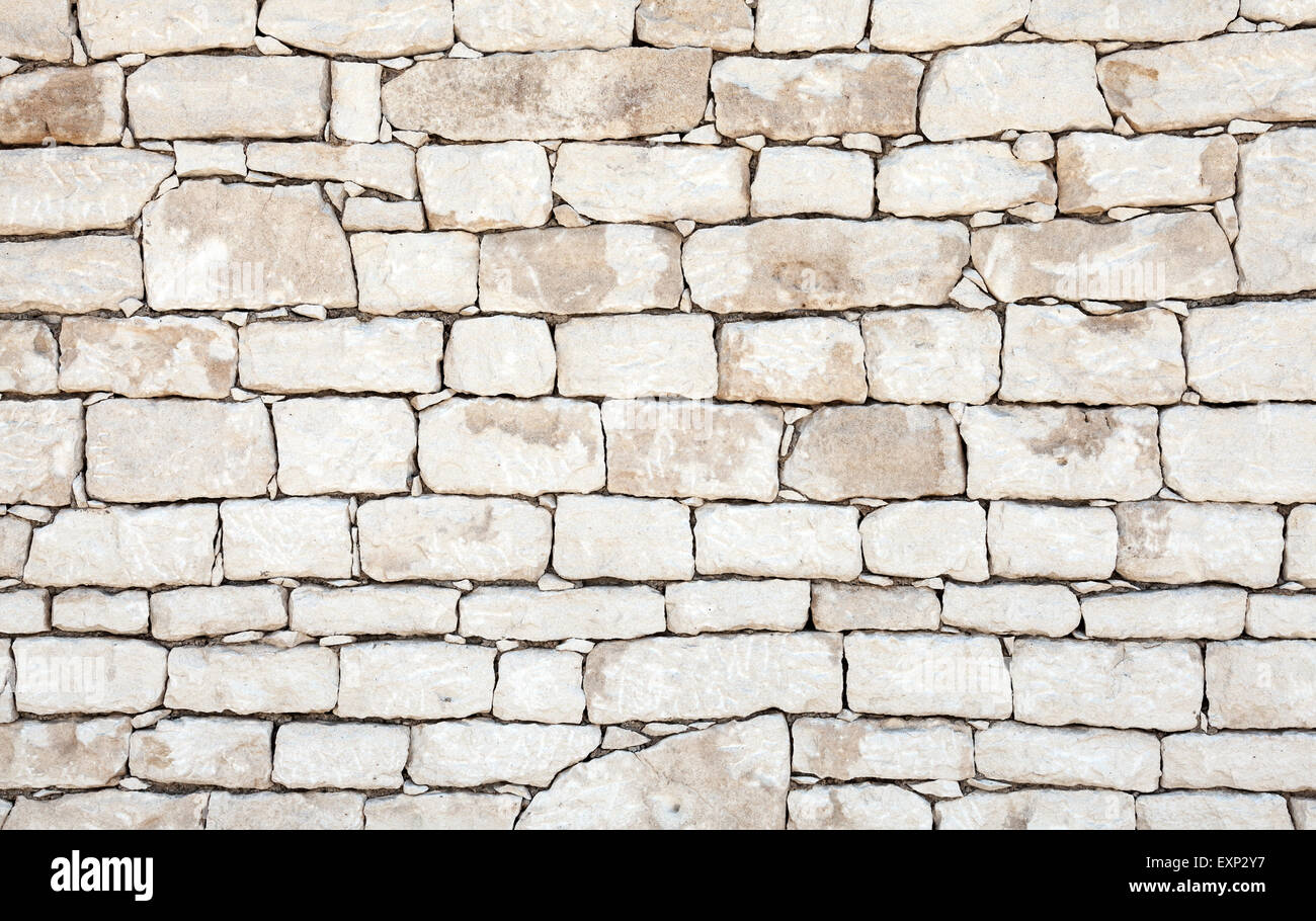 Alten weißen Steinmauer, detaillierte Hintergrundfoto Textur Stockfoto