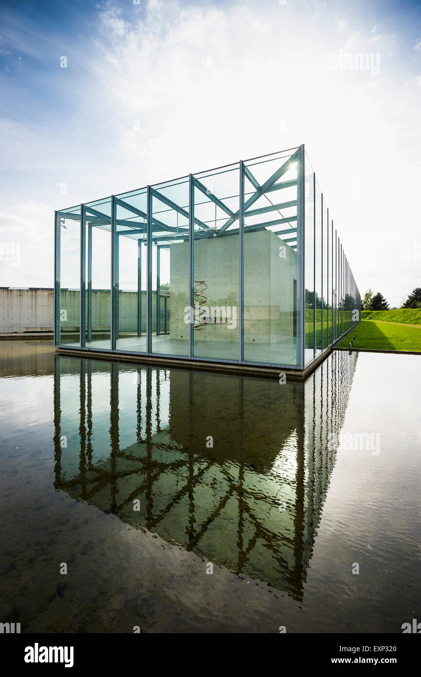 Museum für Kunst und Langen Foundation, Architekt Tadao Ando, in der Nähe von Neuss, Nordrhein-Westfalen, Deutschland Stockfoto