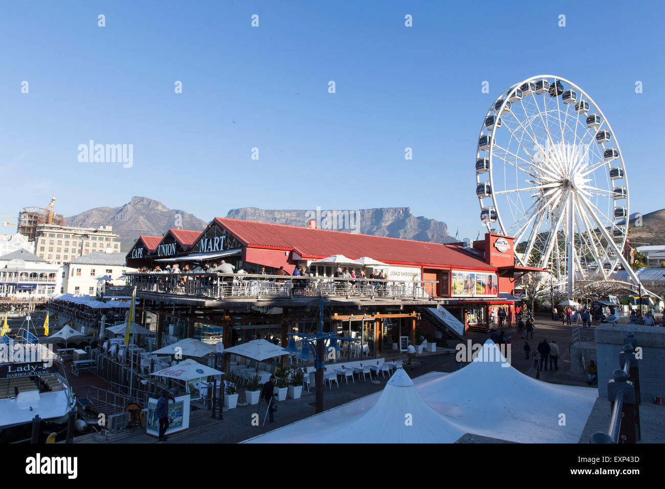 Die Victoria & (V & A) Alfred Waterfront in Kapstadt, Südafrika Stockfoto