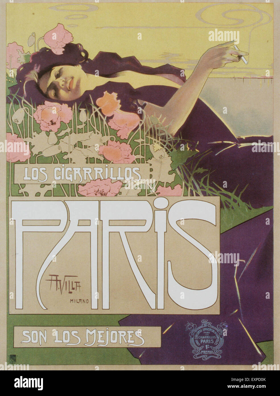 1920er Jahren Frankreich Paris Magazin Anzeige Stockfoto