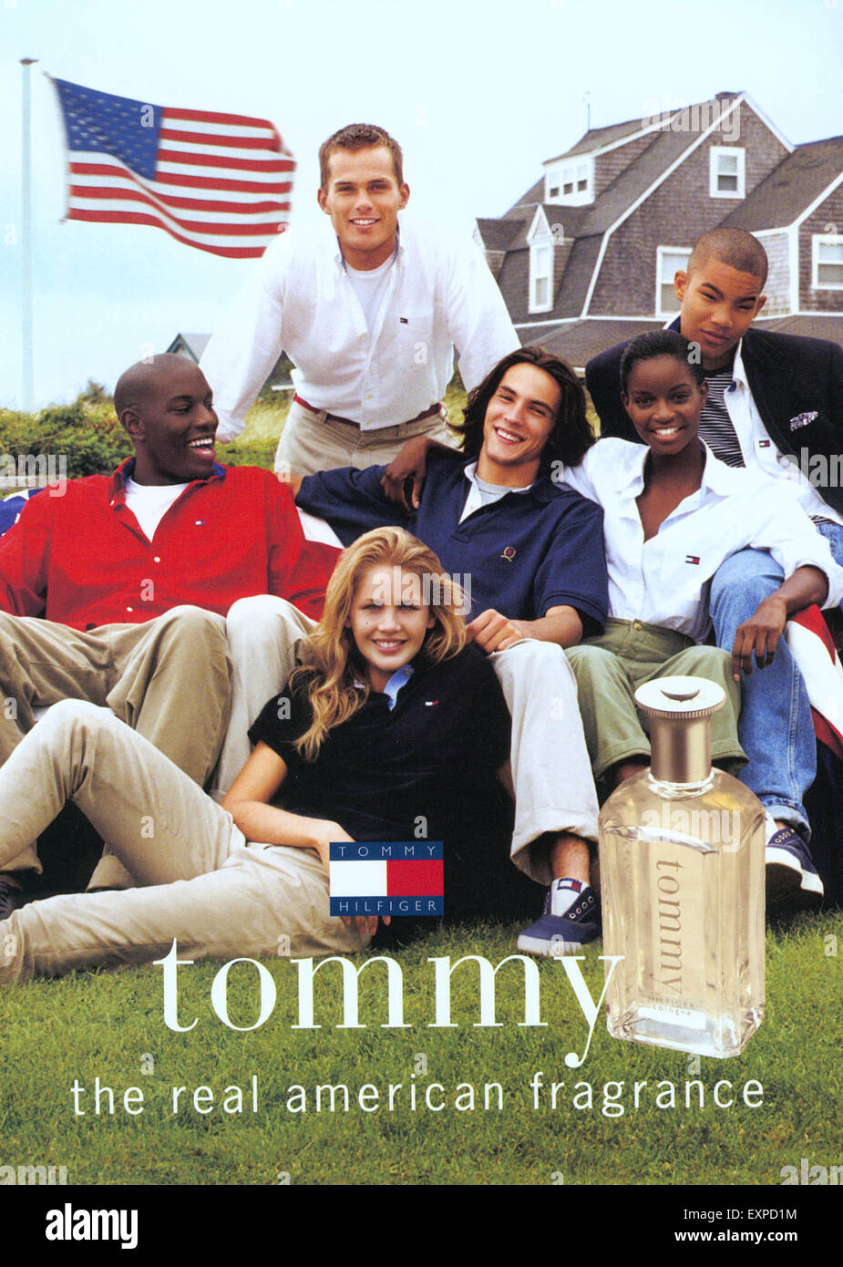 1990er Jahre UK Tommy Hilfiger Magazin Anzeige Stockfotografie - Alamy