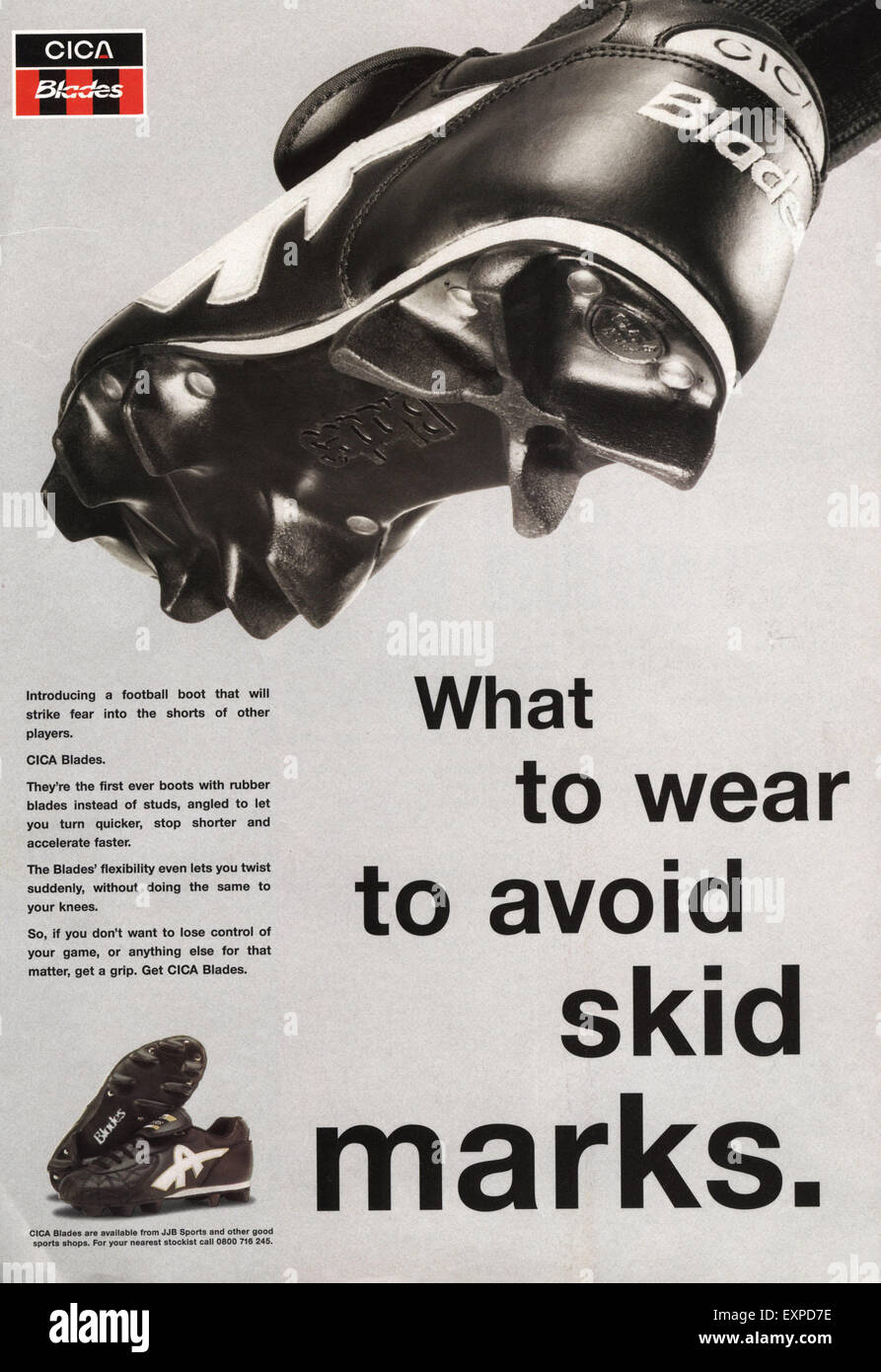 2000er Jahre UK Cica Magazin Anzeige Stockfoto