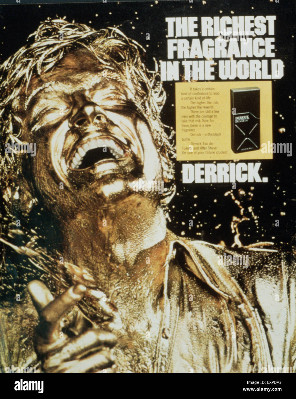 1970er Jahre UK Derrick Magazin Anzeige Stockfoto