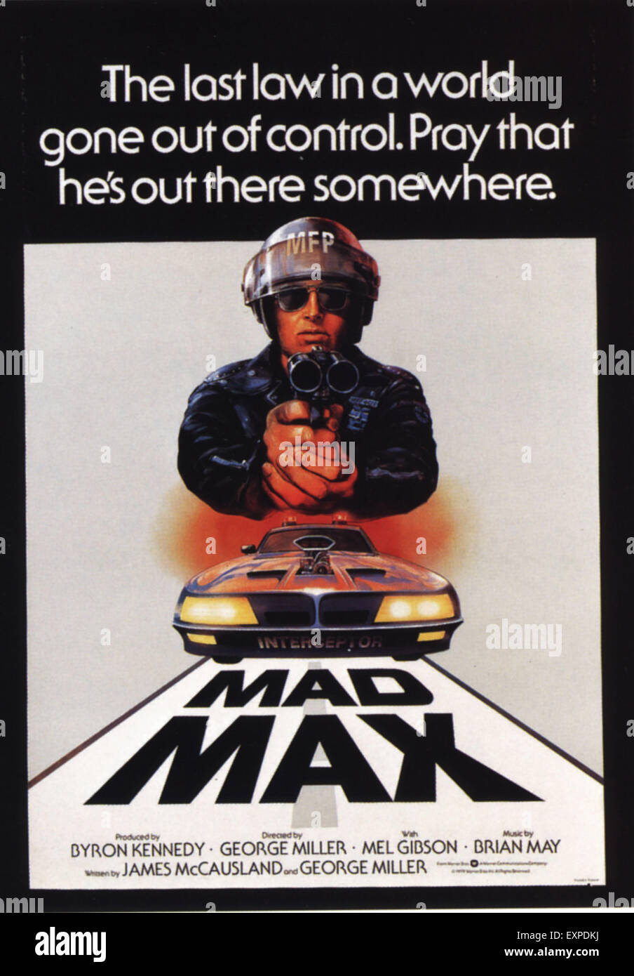 1970er Jahren USA Mad Max Film Poster Stockfoto