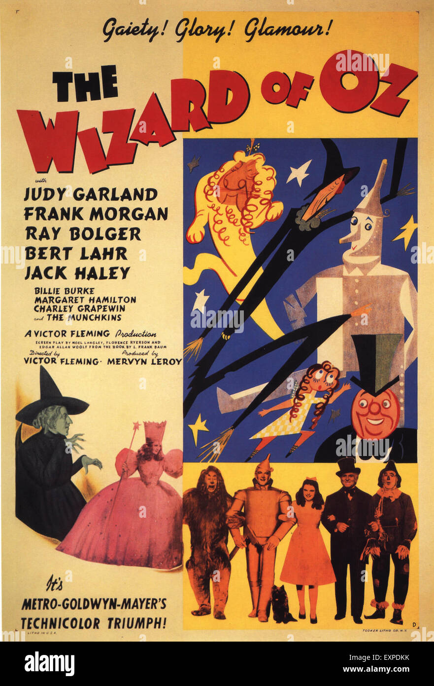 1930er Jahren USA The Wizard Of Oz Filmplakat Stockfoto