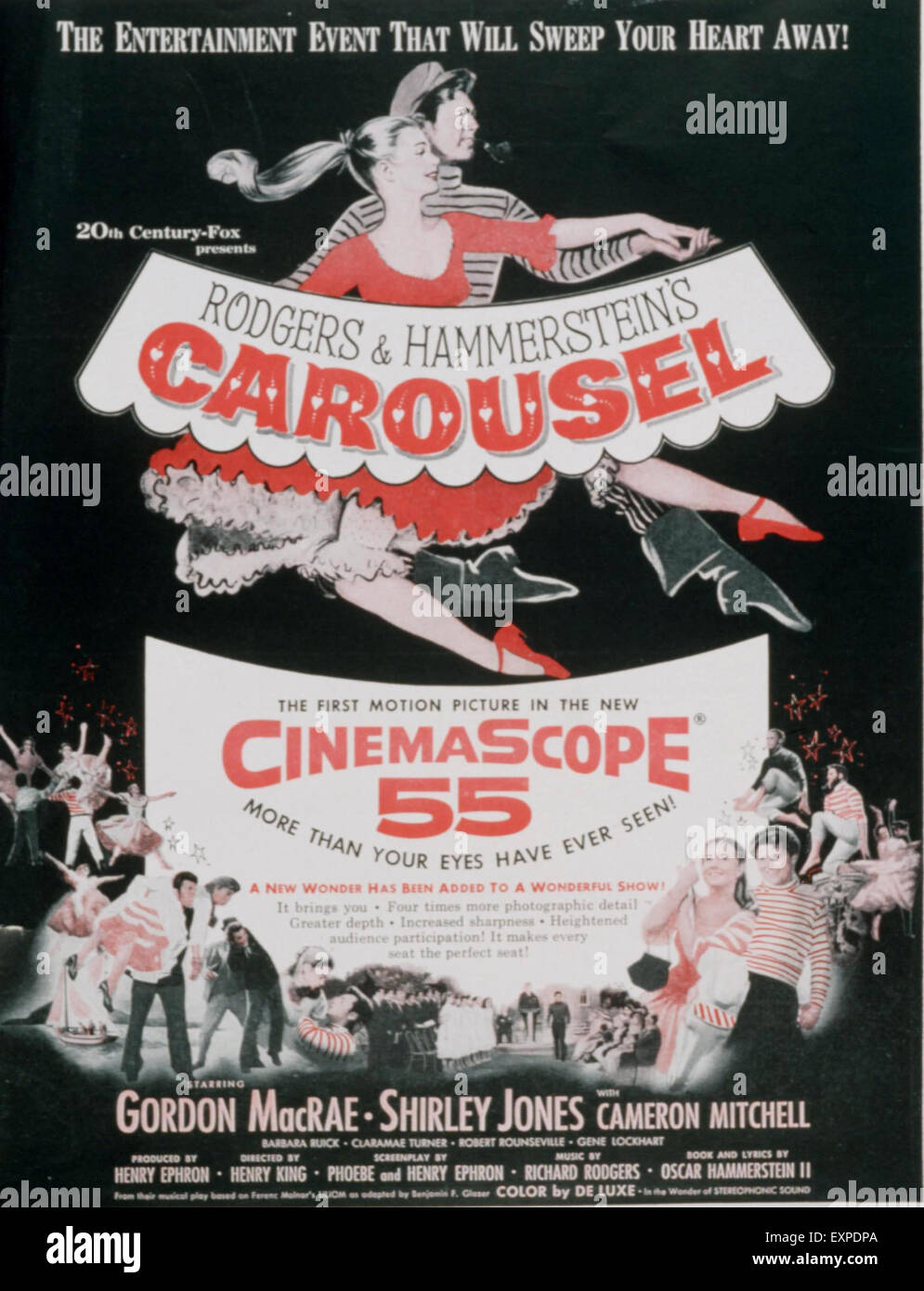 1950er Jahre UK Karussell Filmplakat Stockfoto