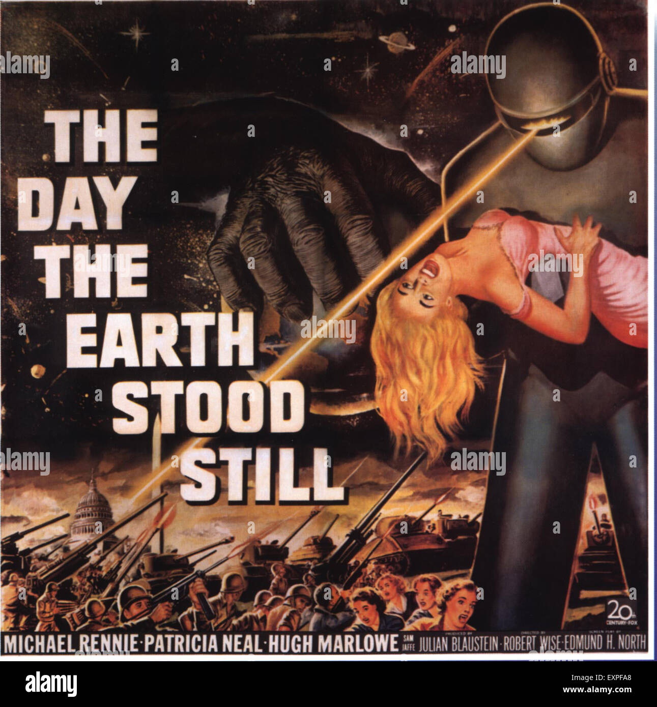 1950er Jahren USA den Tag die Erde Stand Still Filmplakat Stockfoto