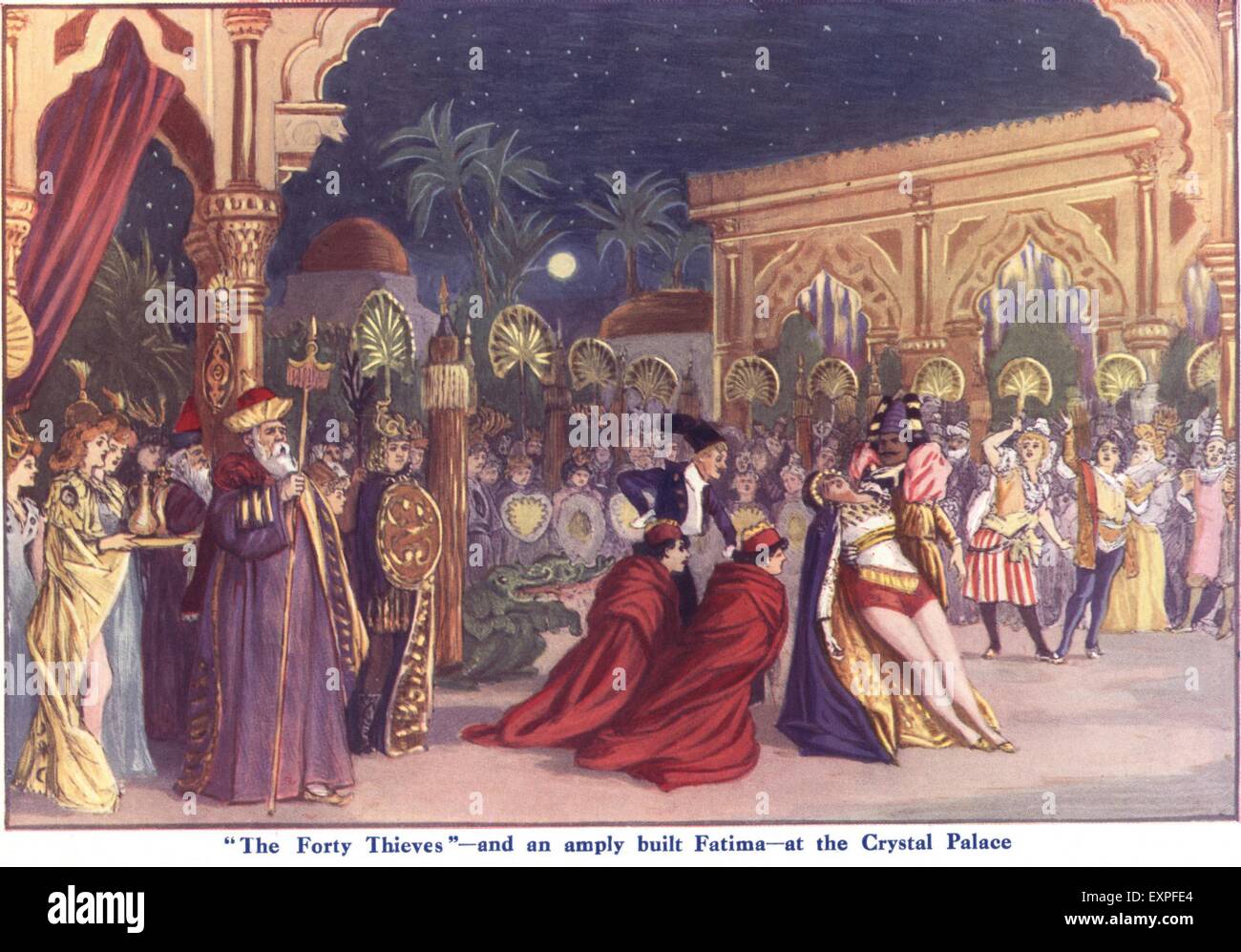 1910er Jahre UK die Forty Thieves Magazin Platte Stockfoto