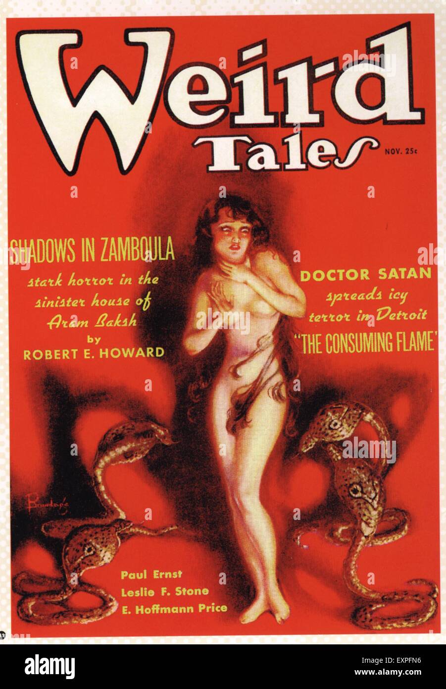 1930er Jahren USA Weird Tales Magazin Cover Stockfoto