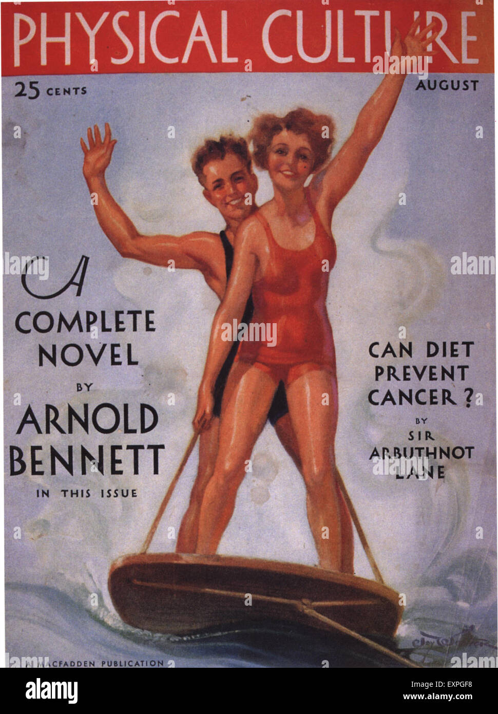 1930er Jahren USA Körperkultur Magazin-Cover Stockfoto