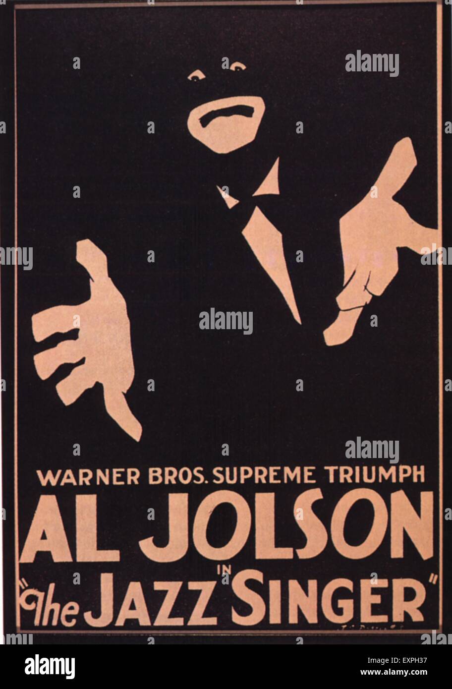 1920er Jahre britische Jazz-Sängerin Filmposter Stockfoto