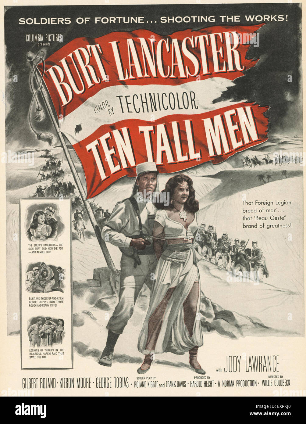 1940er Jahren USA Ten Tall Men Magazin Anzeige Stockfoto