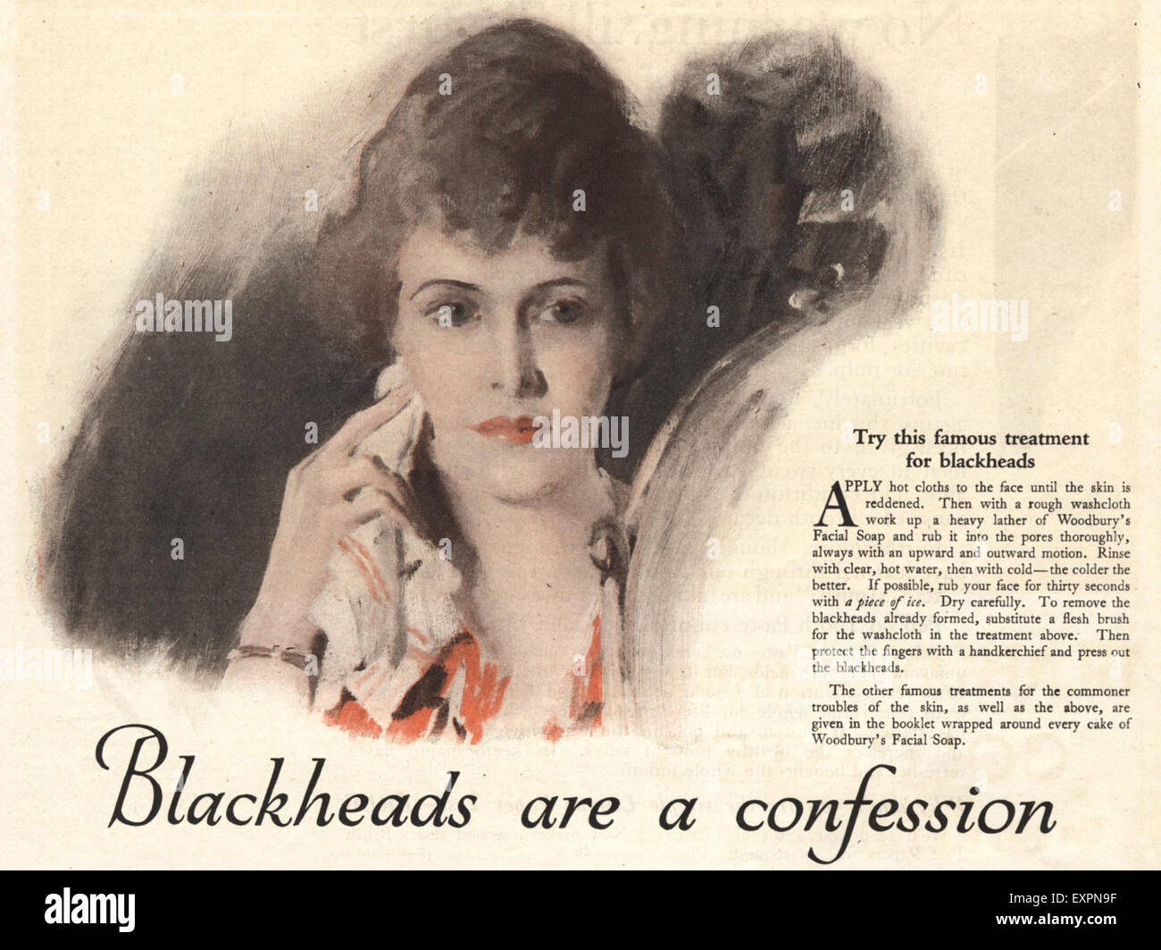 1920er Jahren USA Magazin Anzeige Stockfoto