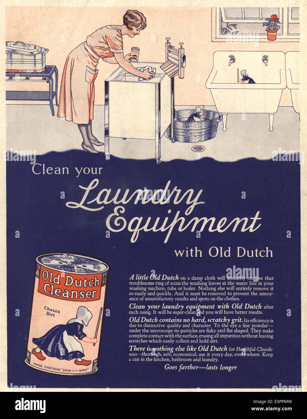 1920er Jahren USA alten holländischen Magazin Anzeige Stockfoto