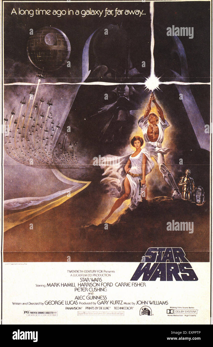 1970er Jahren USA Star Wars Filmposter Stockfoto