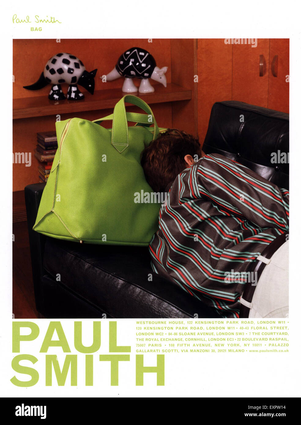 2000er Jahre UK Paul Smith Magazin Anzeige Stockfoto